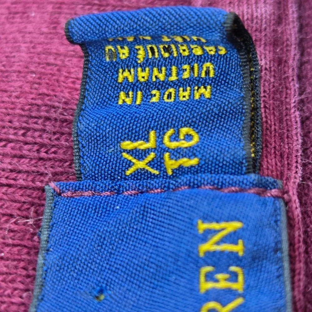 Polo Ralph Lauren Cotton Polo Shirt Mens XL Classic Fit Short‎ Sleeve Burgundy